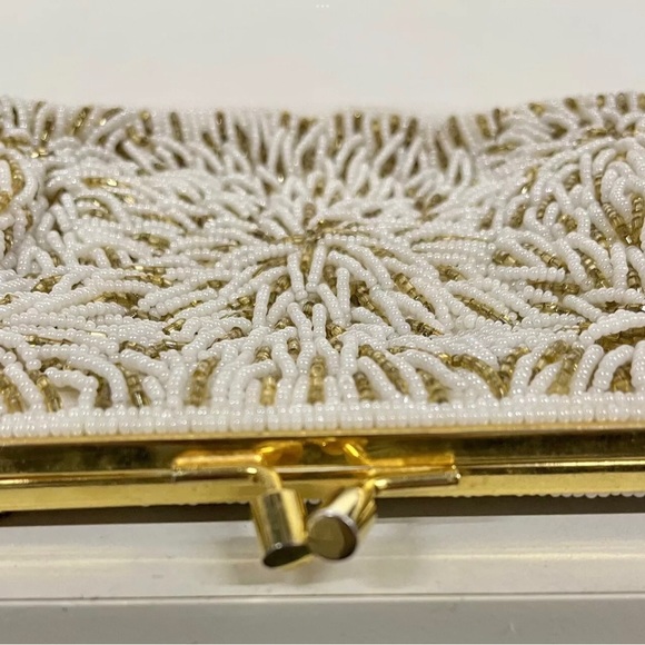 Beautiful Vintage Beaded Purse Hand Made In France 1960's - Picture 6 of 9